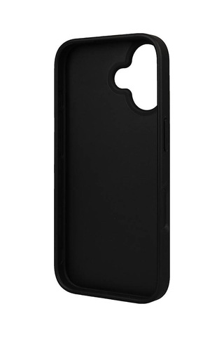 Apple iPhone 16 Uyumlu Kılıf Guess Lisanslı 4g Desenli Big Love Kapak Siyah