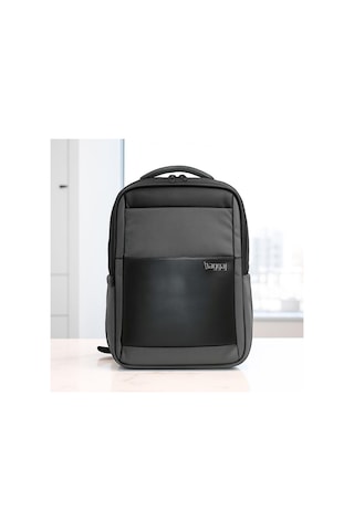 Laptop Ve Seyahat İçin İnce Tasarım Sırt Çantası Baggaj S24113 Gri