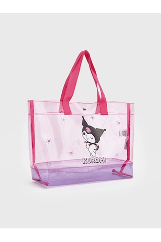 Lc Waikiki Pembe Kuromi Baskılı Kız Çocuk Plaj Çantası