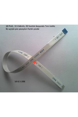 Hometech 14X Touchpad Flex Kablosu 10 Pin 20 Cm 10 0.5 20B