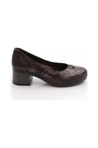 Dgn 100-1 Kadin Comfort Ayakkabi Kahve Yılan