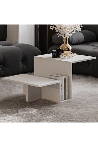 Relinda Modern Orta Sehpa Şık Ve Fonksiyonel Beyaz