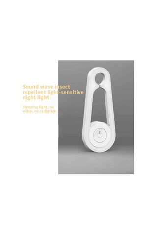 Geeksen Beyaz Ev İçi Usb Ultrasonik Sinek Ve Fare Kovucu, Işık Sensörlü Gece Lambası, 3 Modlu Çift Fonksiyonlu Alet