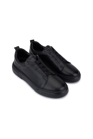 Tamer Tanca Erkek Hakiki Deri Siyah Sneakers & Spor Ayakkabı 1163 2526 Erk Ayk Y26 Sıyah Fltr/syh