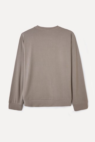 Mudo Erkek Erkek Vizon Rengi Modal Karışımlı Bisiklet Yaka Uzun Kollu T-shirt 1263844