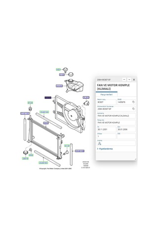 Su Radyatoru Fıesta Mekanık 1.4 Tdcı 02 Vka161900 - 4s6h8005cb