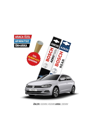 Bosch Aerotwin Vw Polo Ön Arka Silecek Takımı 2018 - 2021