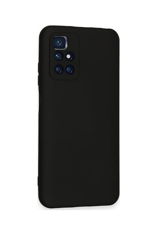 Xiaomi Redmi 10 2022 Kılıf Içi Kadife Renkli Silikon Telefon Kılıfı Col178883-siyah