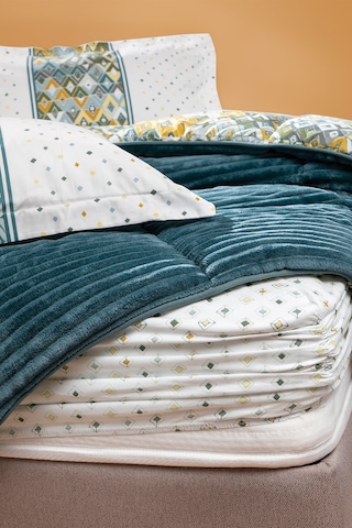 Yataş Bedding Diamond Çift Kişilik Triola Set - Yeşil