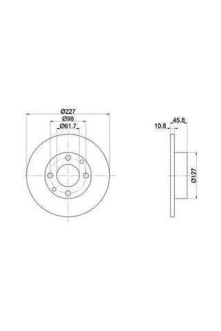 Fiat Doğan Ön Fren Disk 1993-2002 4385812 0986478063 1.6