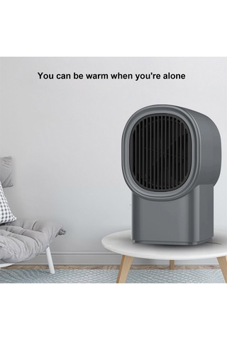 Wezone Hızlı Isınan Mini Masa Üstü Isıtıcı - Ac220v Gri, Anında Sıcaklık Ve Güvenli Kullanım