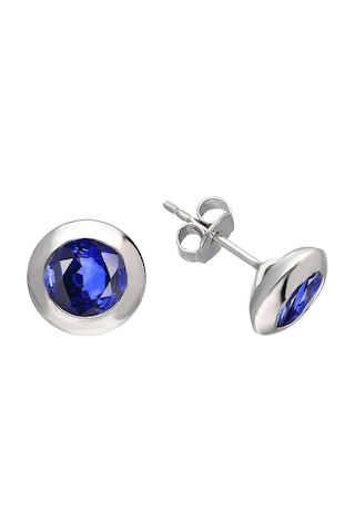 Safir Taşlı Tektaş Küpe 0844e0020