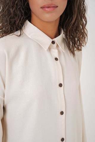 Gabria Keten Ön Düğmeli Takım Ekru