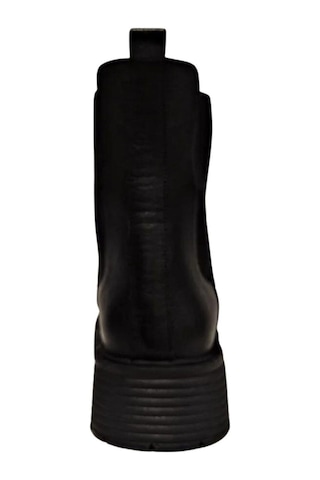 Castle Black 23821-1 Kadın Hakiki Deri Lastikli Bot Siyah
