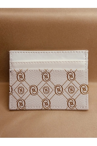 Elora Atelier İkon Gold Detaylı Kartlık Beyaz Gold