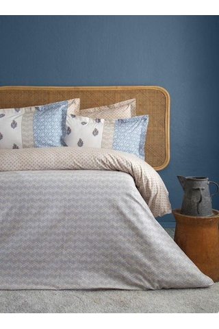 Apricitas Home Çift Kişilik Hazel İndigo Nevresim Takımı Lastikli Çarşaf Çok Renkli