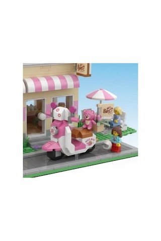 Pembe Ayıcıklı Motor 130 Parça Block Loz Oyuncak-mini Poşet 1 Adet
