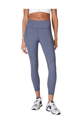Sweaty Betty Power 7/8 Emboss Workout Kadın Koşu Tayt Mavi
