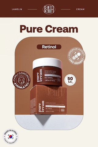 Lamelin Retinol İçeren Leke ve Yüz Bakım Kremi Lamelin Retinol Pure Cream 50 ML