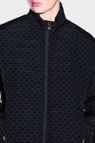Armani Exchange Kadife Dokulu Dik Yaka Kuş Tüyü Dolgulu Mont Erkek Mont Xm003510 Af19870 Uc001 Siyah