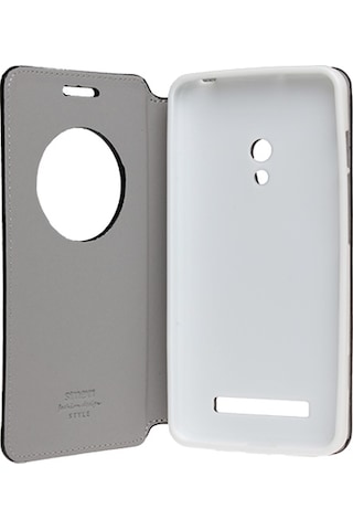Simex Zenfone 5 İle Uyumlu Pencereli Standlı Kılıf Beyaz