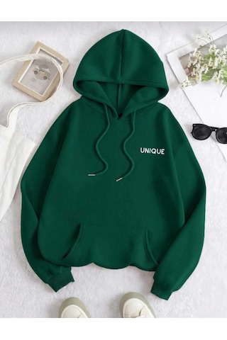 Kozia Outdoors Kapşonlu Oversize Unisex Sweatshirt Mlk-yesil-kapson Yeşil