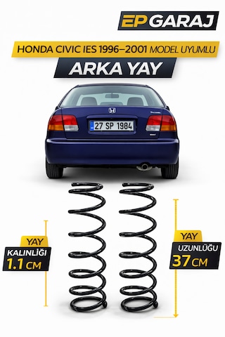 Honda Civic İes 1996 2001 Model Uyumlu Arka Yay Takımı Oem Yay