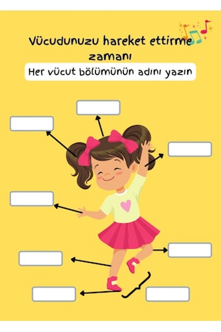 Çocuklar İçin Anatomi Öğreten Yaz-sil Kitabı