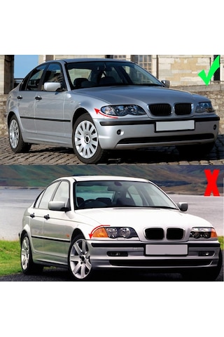 Bmw E46 Ön Panjur Izgara Piano Black 2002-2004