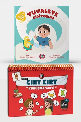 Şimdi Cırt Cırt ile Konuşma Vakti ve Tuvalete Gidiyorum Cırt Cırtlı Etkinlik Kitabı