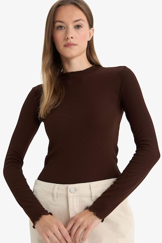 Defacto Fitilli Kaşkorse Uzun Kollu Tunik E9540ax25wnbn66 Kahve