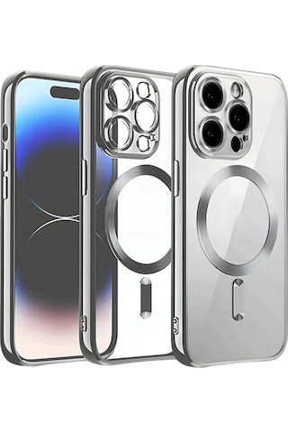 Newface Apple Uyumlu iPhone 13 Pro Max Kılıf Kross Magneticsafe Kapak - Titan
