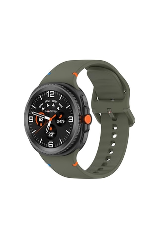 Novstrap Samsung Galaxy Watch 8 40mm 44mm Classic 46mm İle Uyumlu Kordon Lansman Silikon Kayış