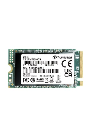 Transcend TS2TMTE400S 2 TB M.2 2242 PCIE Gen 3x4 Nvme 3D TLC SSD Hard Disk
