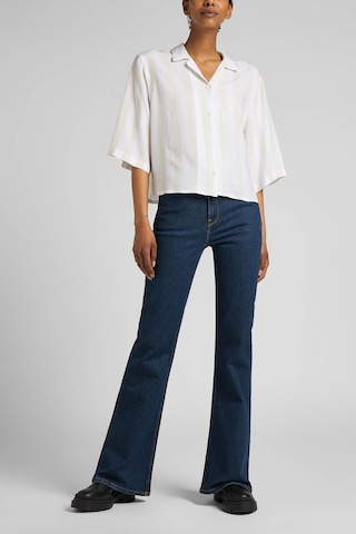 Lee Breese Flare Fit Yüksek Bel İspanyol Paça Esnek Jean Kot Pantolon L32YBKKK Lacivert