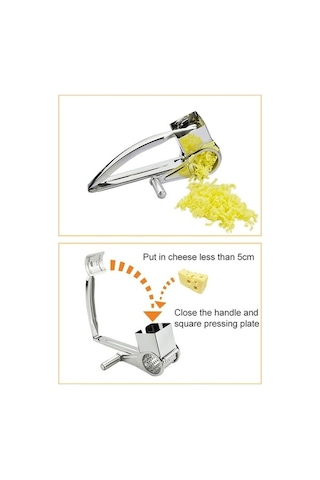 Primepickings Peynir Rendesi Paslanmaz Çelik Döner Kap El Kranklı 9-10 Delikli Parçalayıcı Diğer