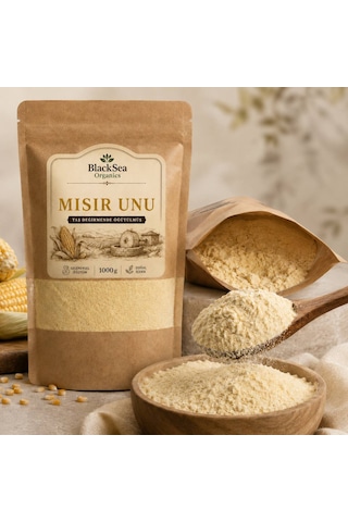 Blacksea Organics Ata Tohum Taş Değirmen Mısır Unu 1 Kg - Muhlama, Kuymak Ve Ekmeklik