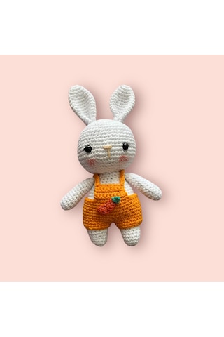 Amigurumi Kız Çocuk Örgü Oyuncak Minik Tavşan