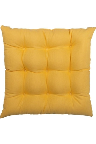 Altınpamuk Altınpamuk Sandalye Minderi 9 Düğme Dikişi Detaylı 42X42Cm Bağcı
