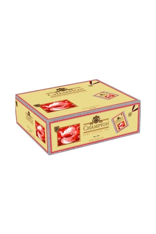 Champion Siyah Süzen Bardak + Earl Grey Bergamot Aromalı Poşet Çay 100'lü
