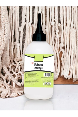 Makarome Sabitleyici Tutkal, 250 Gr. Yapıştırıcı Makrome Tutkalı - 2 Adet Tutkal