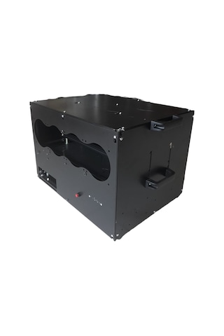 RigBu Kapalı Mining Rig Kasası SK53 Fanlı + Hız Ayarlı Siyah