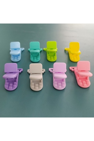 Sones 10 Adet Bebek Emziği Düşmeye Karşı Zincir Klipsleri Karikatür Timsah Klipsleri Emzik Kelepçeleri Renk Rastgele Gönderim