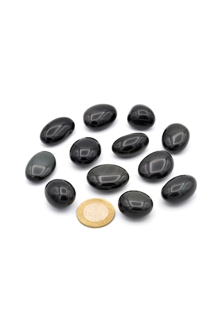 Hakiki Tamburlu Doğal Rainbow Obsidyen Taşı Kaya Parçası 1.Kalite