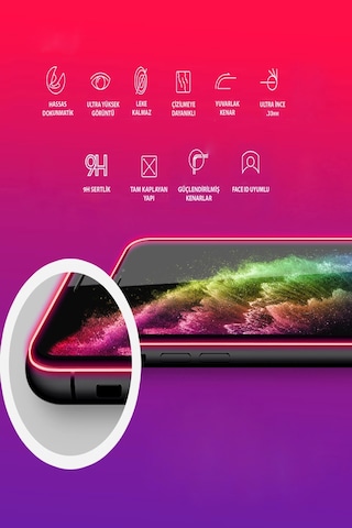 Apple Uyumlu iPhone SE 3 2022 Tam Kaplayan Temperli Ekran Koruyucu Cam