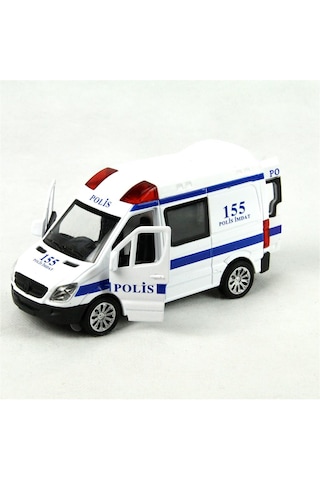 Vardem Çekbırak 1:30 Işıklı Sesli Polis Arabası 588a-pol