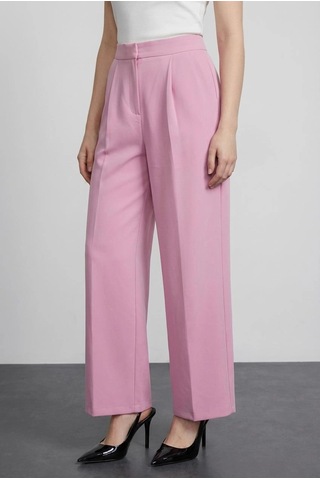 Quzu Bol Paça Pantolon Pembe Pembe