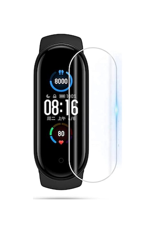 Xiaomi Mi Band 7 Ön Darbe Emici Ekran Koruyucu Nano Cam (4 Adet)