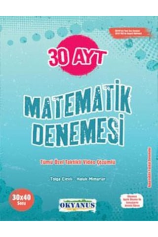 Okyanus Yayınları Ayt 30 Matematik Denemesi 2021-2022