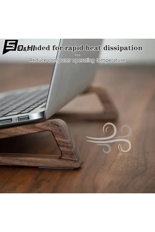 Zyzqstore Dikey Ahşap Taşınabilir Dizüstü Bilgisayar Standı, Masa Uygun, Çok Renkli Özellikli Çok Renkli